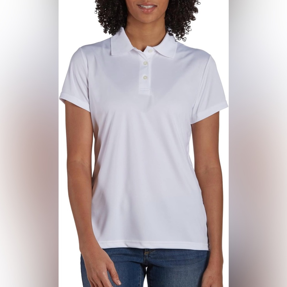 Hanes Women's Sport Cool DRI Polo Shirt, Moisture-Wicking Performance Polo Shirt